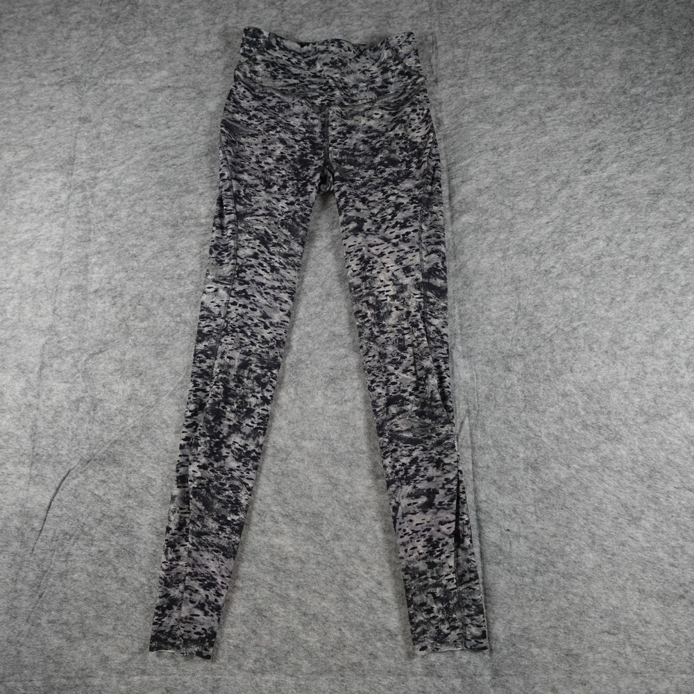 Lululemon Leggings Women 4 Estuary Grey Base Pace High Rise 28" Yoga Workout Gym